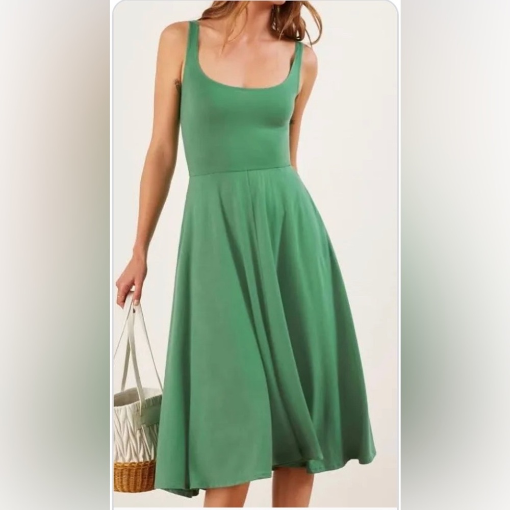 Reformation green Rou dress. New with tags